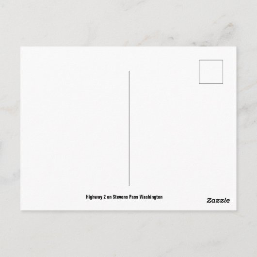 Stevens Pass Postkarte (Rückseite)