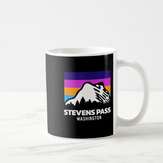 Stevens Pass Washington Berg Skifahren Kaffeetasse (Rechts)