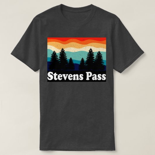 Stevens Pass Washington Retro T-Shirt (Design vorne)
