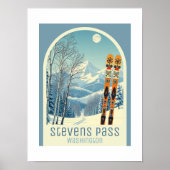 Stevens Pass Washington ski vacation Poster (Vorne)