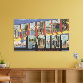 Stevens Point, Wisconsin - Große Buchstabenszenen Leinwanddruck (Insitu (Wohnzimmer))