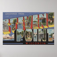 Stevens Point, Wisconsin - Große Buchstabenszenen