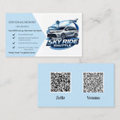 Steven's Sky Ride Shuttle Visitenkarte (Vorne/Hinten)