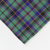 Stevenson Monogramm-Tartan Fleecedecke (Ecke)