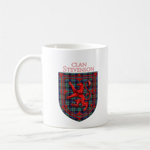 Stevenson Tartan Scottish Plaid Lion Rampant Kaffeetasse