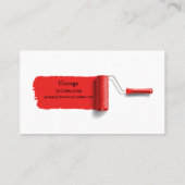 Stevensons Malerei Co. Paint Brush Roller & Can Visitenkarte (Rückseite)