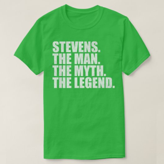 StevensStevens Familienname Stevens Nachname Steve T-Shirt (Design vorne)