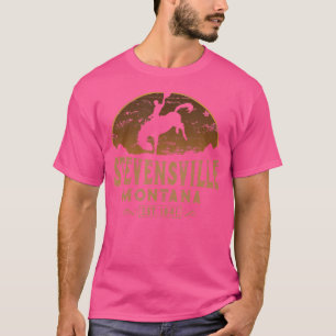 Stevensville Montana Mt Wild West Rodeo Cowboy T-Shirt