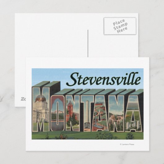 Stevensville, Montana Postkarte (Vorne/Hinten)