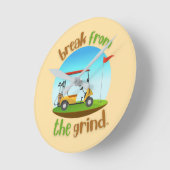 Steves Golf Cart BFTG Clock Runde Wanduhr (Winkel)