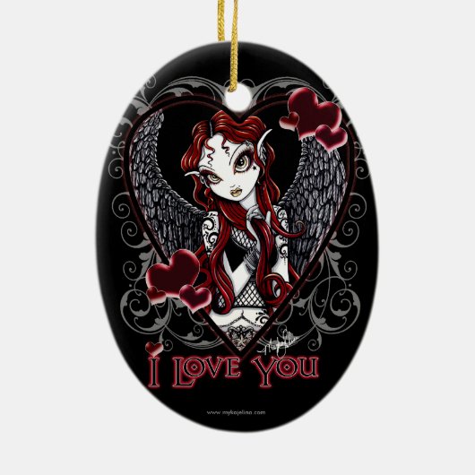 "Stevie" gotische Keramikornament (Hinten)