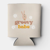 STEVIE Groovy Babe Retro 70er Hippie Themed Bach C Dosenkühler (Vorderseite)