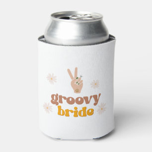 STEVIE Groovy Bride Retro 70er Hippie Themed Bach Dosenkühler