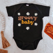 STEVIE Retro 70's Mustard Daisy Groovy Baby B