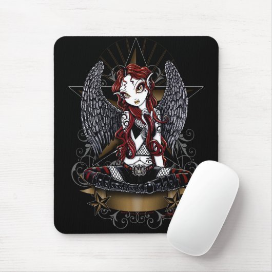 Stevie Superstern-Engel durch Myka Jelina Mousepad (Mit Mouse)