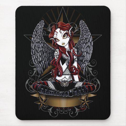 Stevie Superstern-Engel durch Myka Jelina Mousepad (Vorne)
