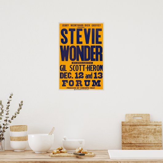 Stevie Wonder / Gil Scott Heron Poster (Küche)