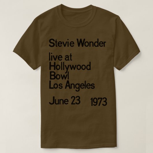 Stevie Wonder LIVE T-Shirt (Design vorne)