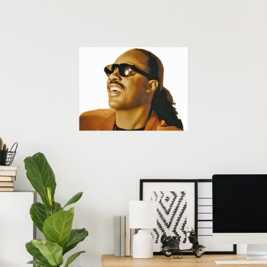 Stevie Wonder Poster (Heimbüro)