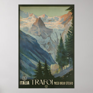 Stevilo Pass Italienische Vintage-Reiseplakat-Druc Poster