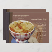 Stew Dinner Party Einladung (Vorne/Hinten)