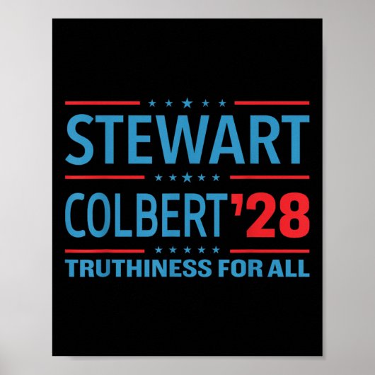 Stewart & Colbert 2028 Truthiness for All, Fun Poster (Vorne)