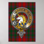 Stewart Appin Tartan & Abzeichen Poster (Vorne)