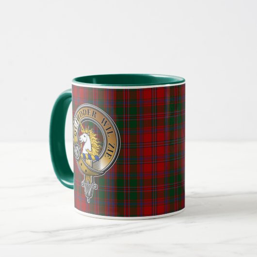 Stewart Appin Tartan & Abzeichen Tasse (Vorderseite Links)