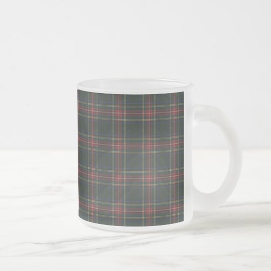 Stewart Black Clan Tartan Mattglastasse (Rechts)