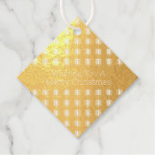 Stewart Black Modern Original Scottish Tartan Geschenkanhänger (Vorderseite)