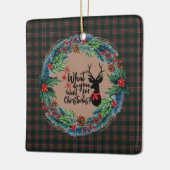 Stewart Black Modern Original Scottish Tartan Keramikornament (Links)