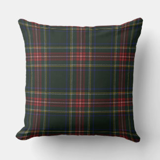 Stewart Black Modern Original Scottish Tartan Kissen