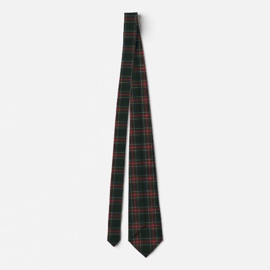 Stewart Black Modern Original Scottish Tartan Krawatte (Rückseite)
