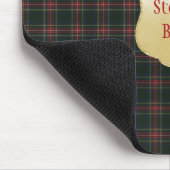 Stewart Black Modern Original Scottish Tartan Mousepad (Ecke)