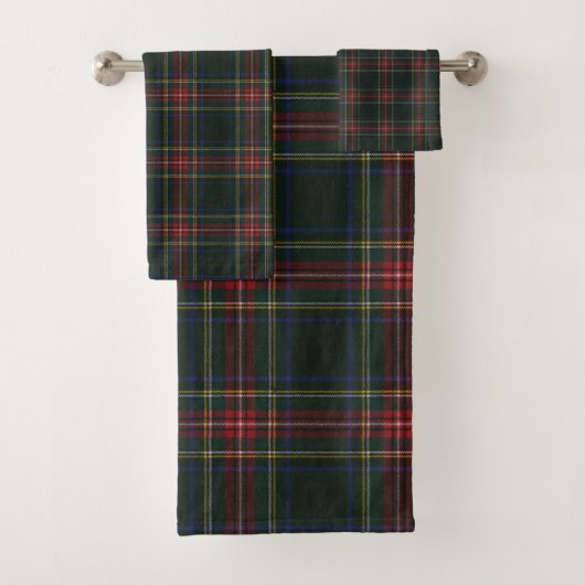 Stewart Black Modern Original Tartan Badhandtuch Set (Insitu)