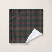 Stewart Black Modern Original Tartan Badhandtuch Set (Waschlappen)