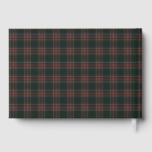 Stewart Black Original Scottish Tartan Gästebuch (Rückseite)