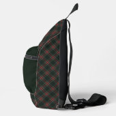 Stewart Black Scottish Clan Tartan Crossbody Bag (Rechts)
