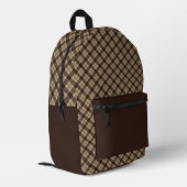 Stewart Black Scottish Tartan Bedruckter Rucksack