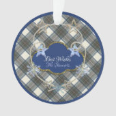 Stewart Blue Dress Original Scottish Tartan Ornament (Vorderseite)