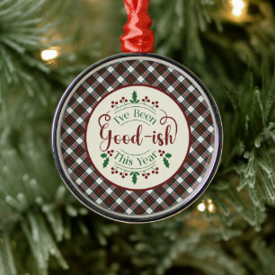 Stewart Blue Kleid schottisches Tartan Weihnachten Ornament Aus Metall