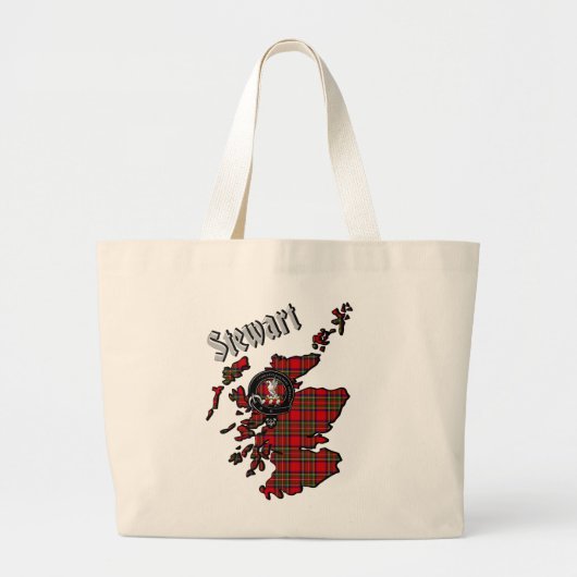 Stewart Clan Abzeichen Jumbo Tasche (Vorne)