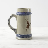 Stewart Clan Abzeichen & Stags Stein Bierglas (Links)