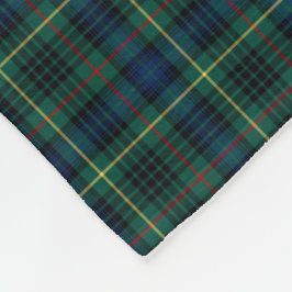 Stewart Clan Dark Green und Blue Hunting Tartan Fleecedecke