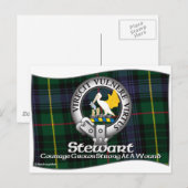 Stewart Clan Postkarte (Vorne/Hinten)