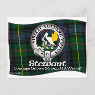 Stewart Clan Postkarte