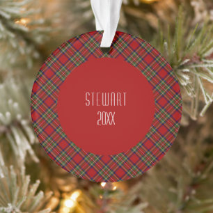 Stewart Clan Tartan Kariert Ornament