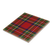 Stewart Clan Tartan Kariertes Muster Fliese (Seite)