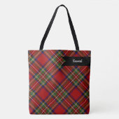 Stewart Clan Tartan Kariertes schottisches Muster Tasche (Vorderseite)