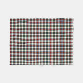 Stewart Clan White und Red Formal Dress Tartan Fleecedecke (Vorderseite (Horizontal))